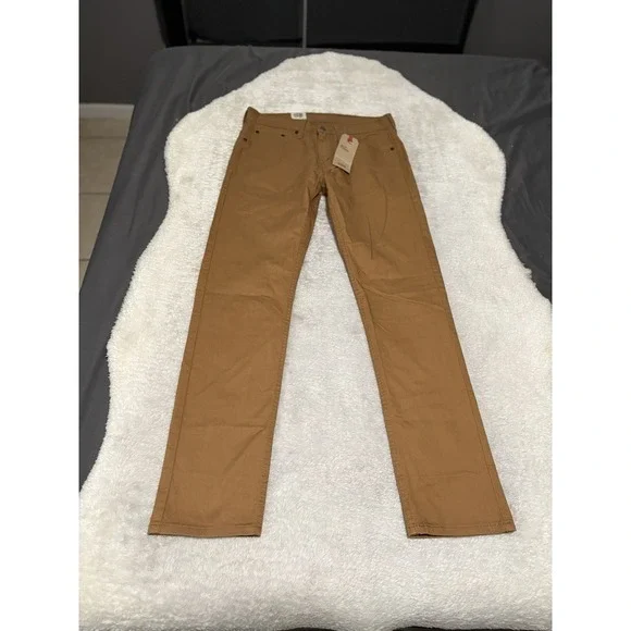 New Levi's 502 Taper Tan Khaki Pants Size 29x32 Stretch NWT - Picture 2 of 11